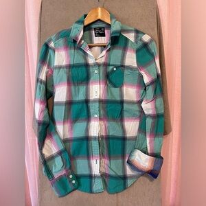 American Eagle Long Sleeve Button Up, Size S.
